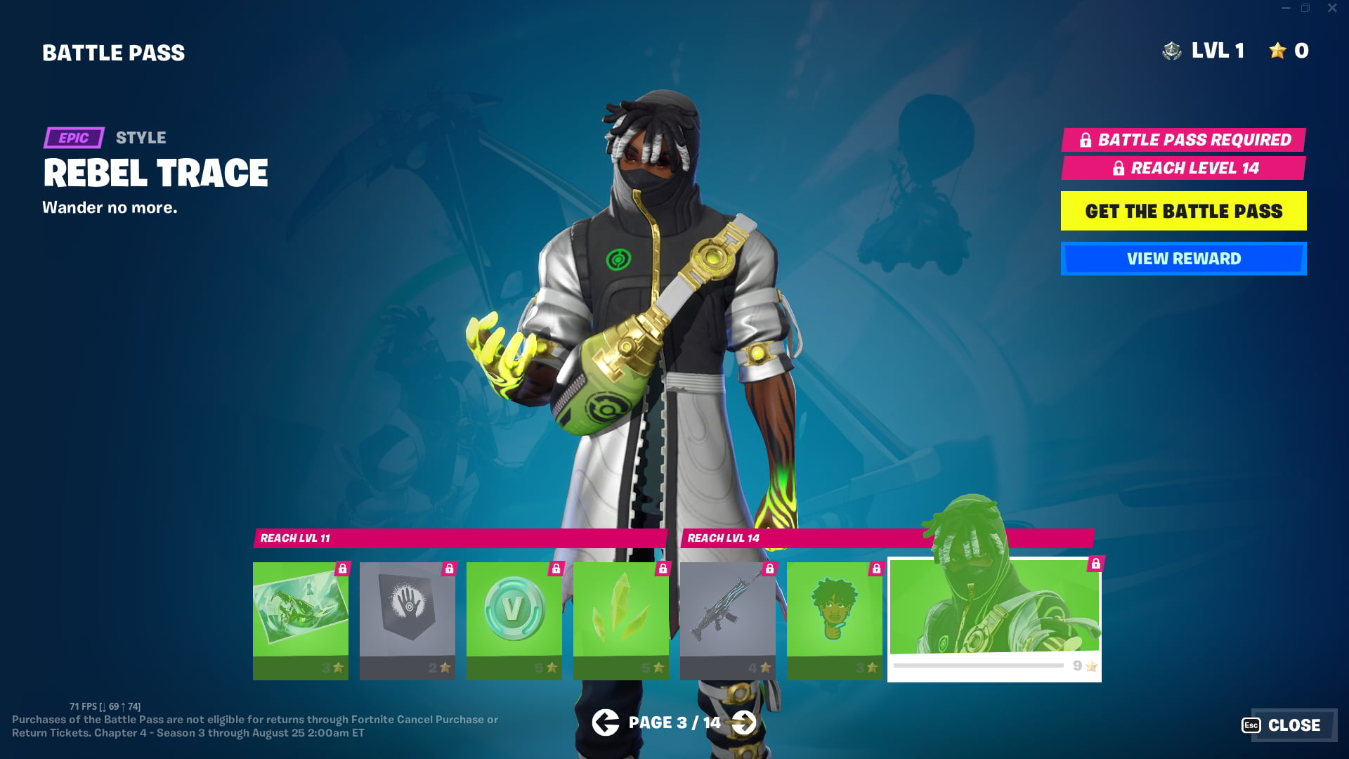 Fortnite Kapitel 4 Staffel 3 Battle Pass Skin