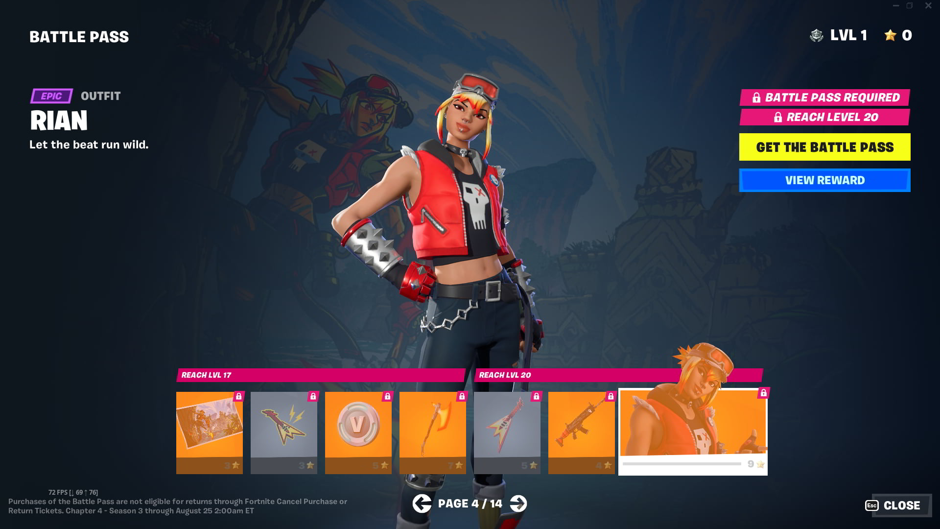 Fortnite Kapitel 4 Staffel 3 Battle Pass Skin