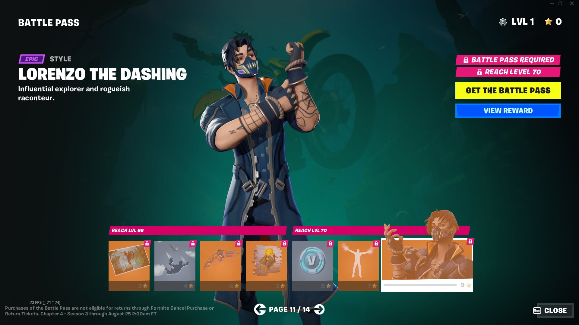 Stil von Fortnite Kapitel 4, Staffel 3