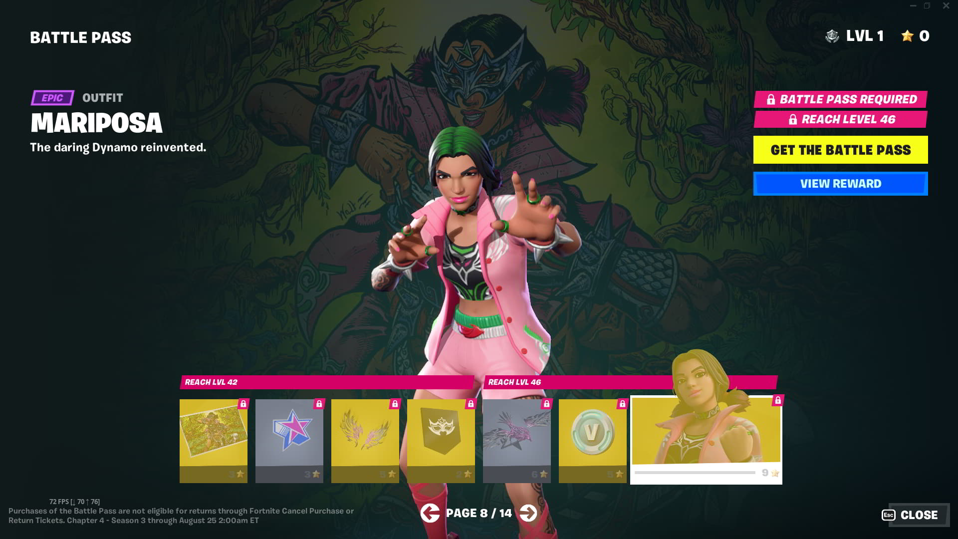 Outfit für Fortnite Kapitel 4, Staffel 3