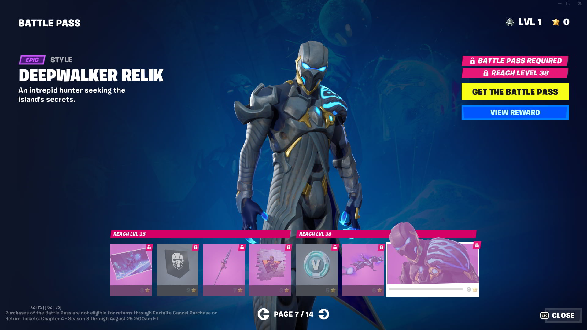 Fortnite Kapitel 4 Staffel 3 Battle Pass Skin
