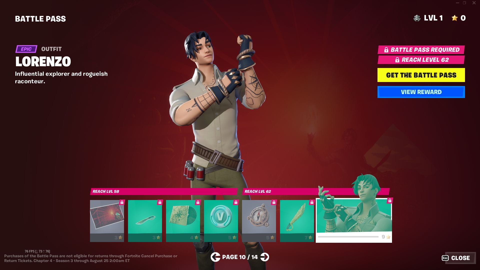 Fortnite Kapitel 4 Staffel 3 Battle Pass Skin