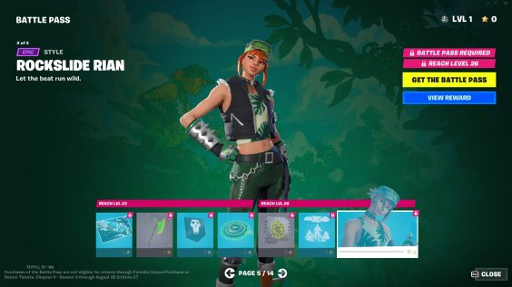 Fortnite Kapitel 4 Staffel 3 Battle Pass-Stil