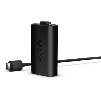 Detailansicht des Xbox-Akkus + USB-C