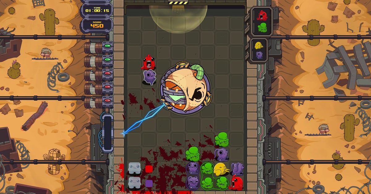 Das 4-Gewinnt-Puzzlespiel „Super Meat Boy“ Mean Meat Machine erscheint später in diesem Monat