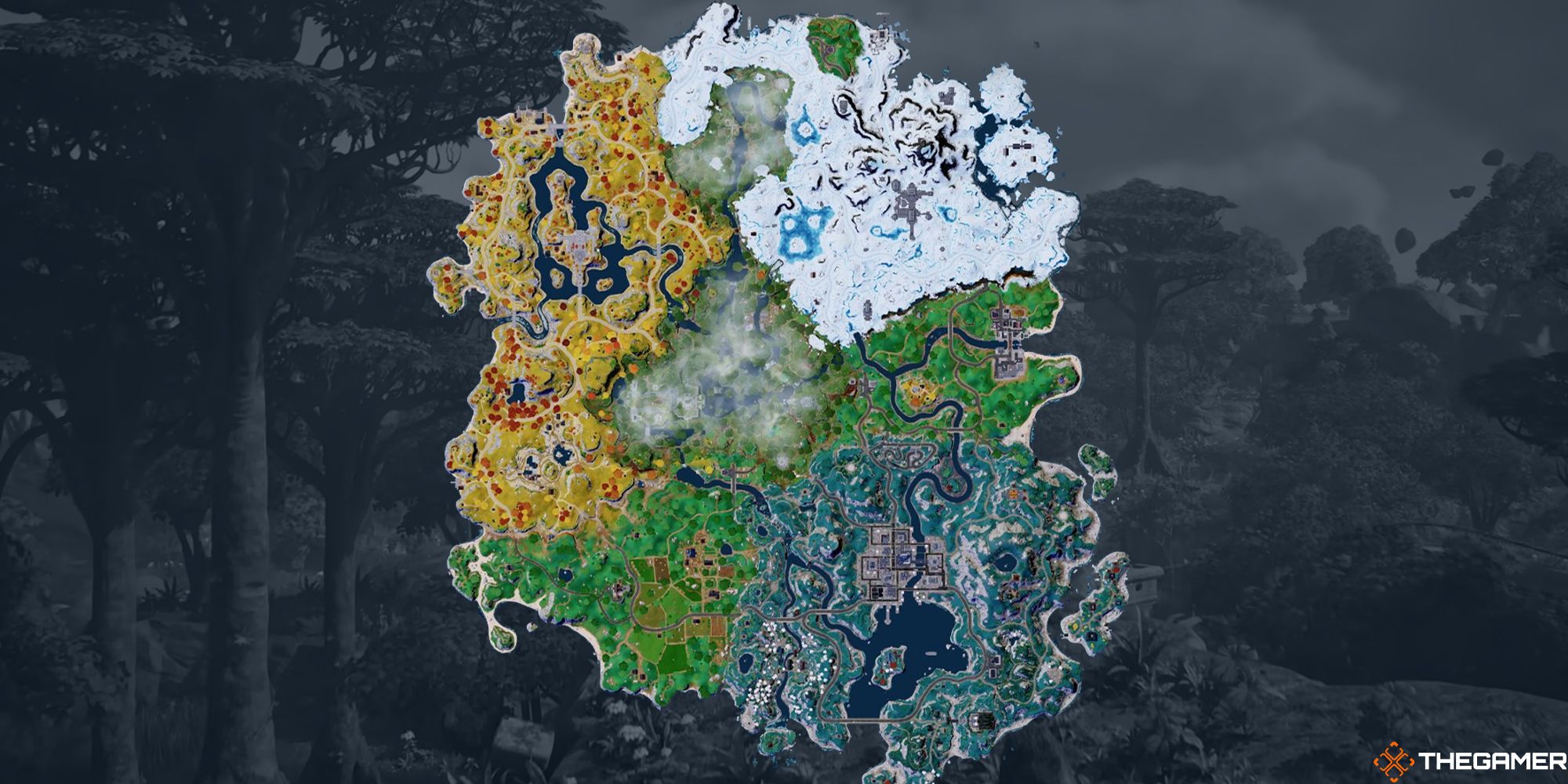 Fortnite's map for Chapter 4, Season 3.
