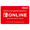 Nintendo Switch Online – 12 Monate Einzelmitgliedschaft