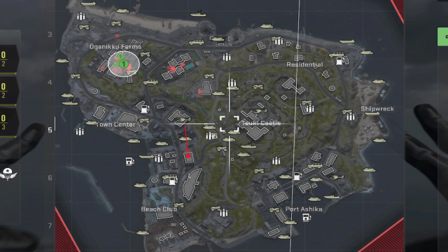 Konni Laptop-Standort im Ashika Island Hotel in Warzone 2