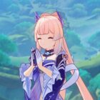 Genshin Impact Sangonomiya Kokomi 5-Star Hydro Catalyst Character idle animation