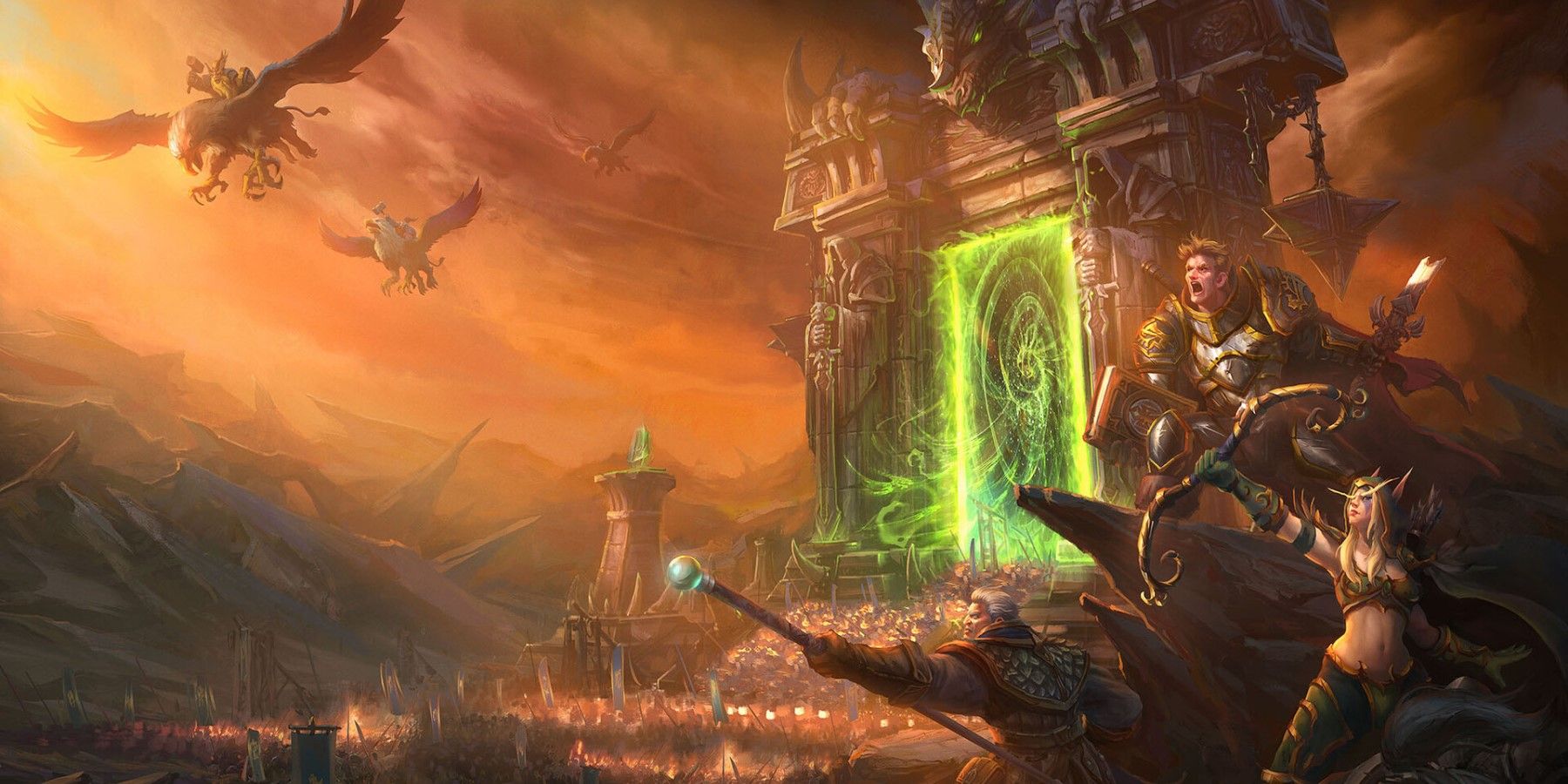 wow dark portal turalyon alleria khadgar