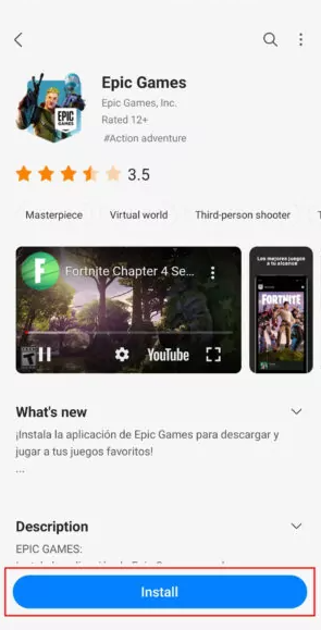 So installieren Sie Fortnite aus dem Samsung Galaxy Store