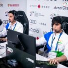 Stars der Indian League of Legends tragen die Flagge der Nation bei den Asienspielen 2022 
