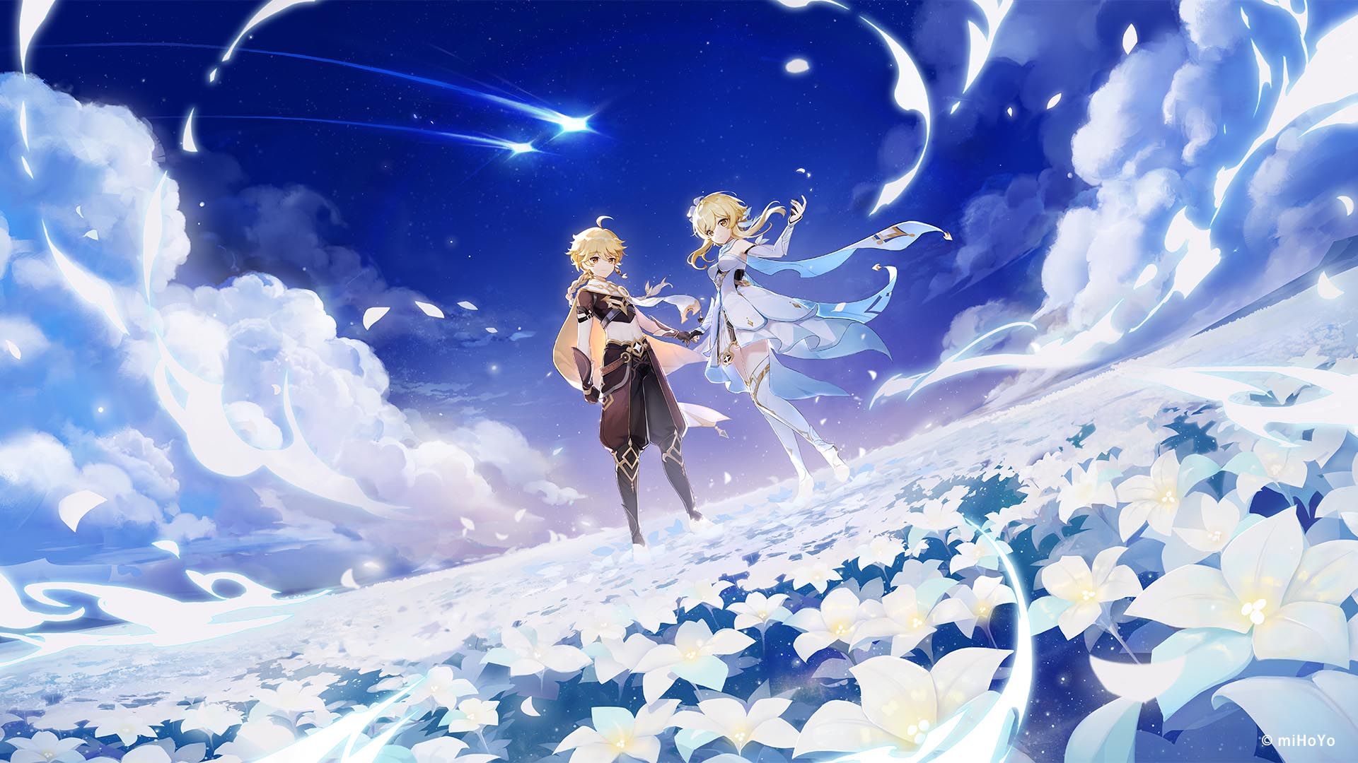 Die Traveler-Geschwister von Genshin Impact