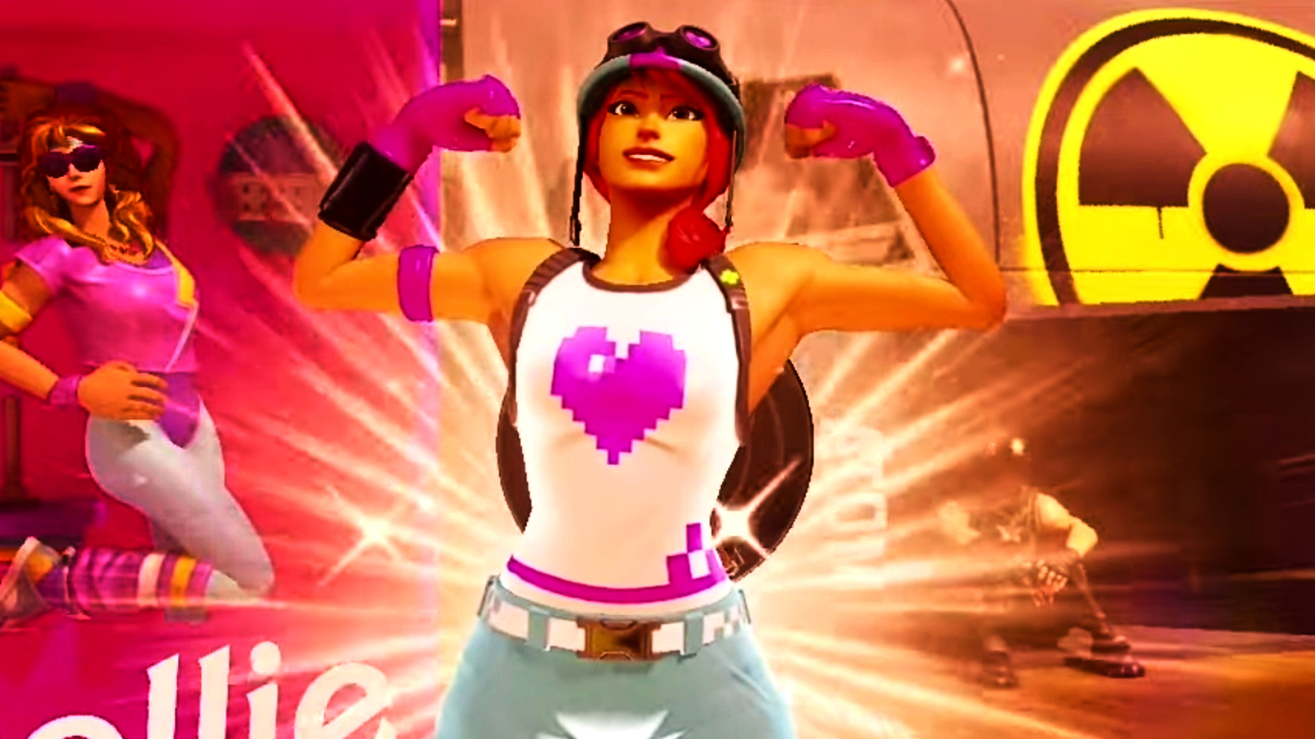 Barbie und Oppenheimer kollidieren auf einer Fortnite-Karte im Nuketown-Stil