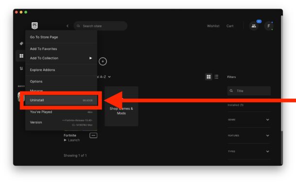 So deinstallieren Sie Fortnite auf dem Mac