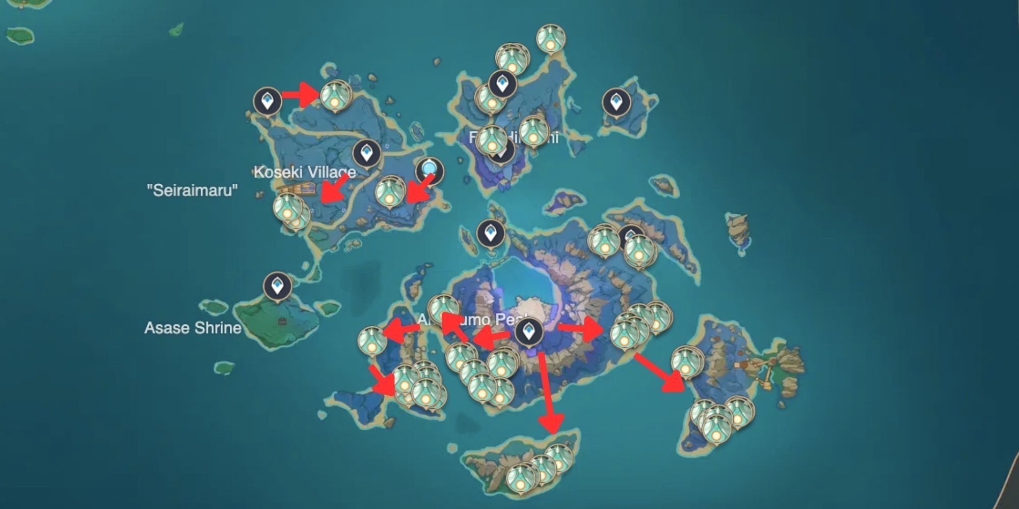 Genshin Impact_ Spectre-Standorte auf der Insel Seirai