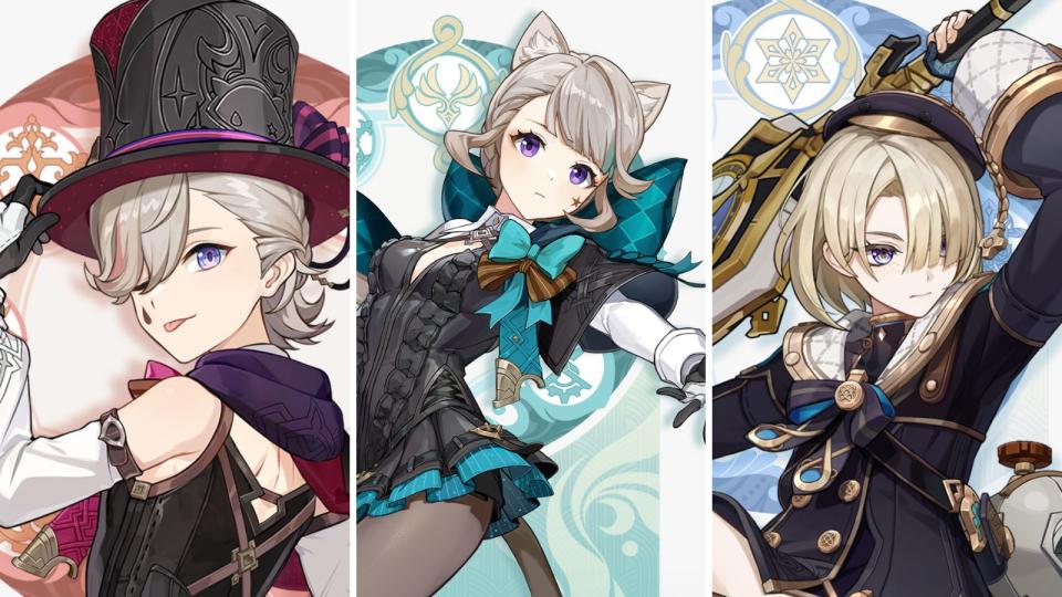 Lyney, Lynette und Freminet wurden als die ersten drei spielbaren Charaktere aus Fontaine enthüllt, die im mit Spannung erwarteten Genshin Impact Version 4.0-Update erscheinen! (Fotos: HoYoverse)