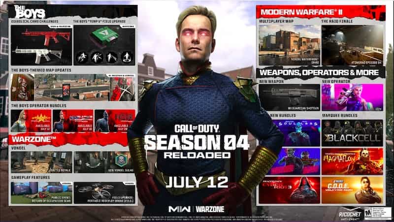 Call Of Duty Modern Warfare 2 & Warzone 2 Staffel 4 neu geladen, um die Boys-Operatoren hinzuzufügen