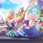 Holen Sie sich Mega Mewtu X kostenlos, indem Sie Pokémon Unite spielen Pokemon UNITE second anniversary splash art featuring mewtwo, inteleon, chandelure, zacian, blaziken, lucario, blissey, lapras.
