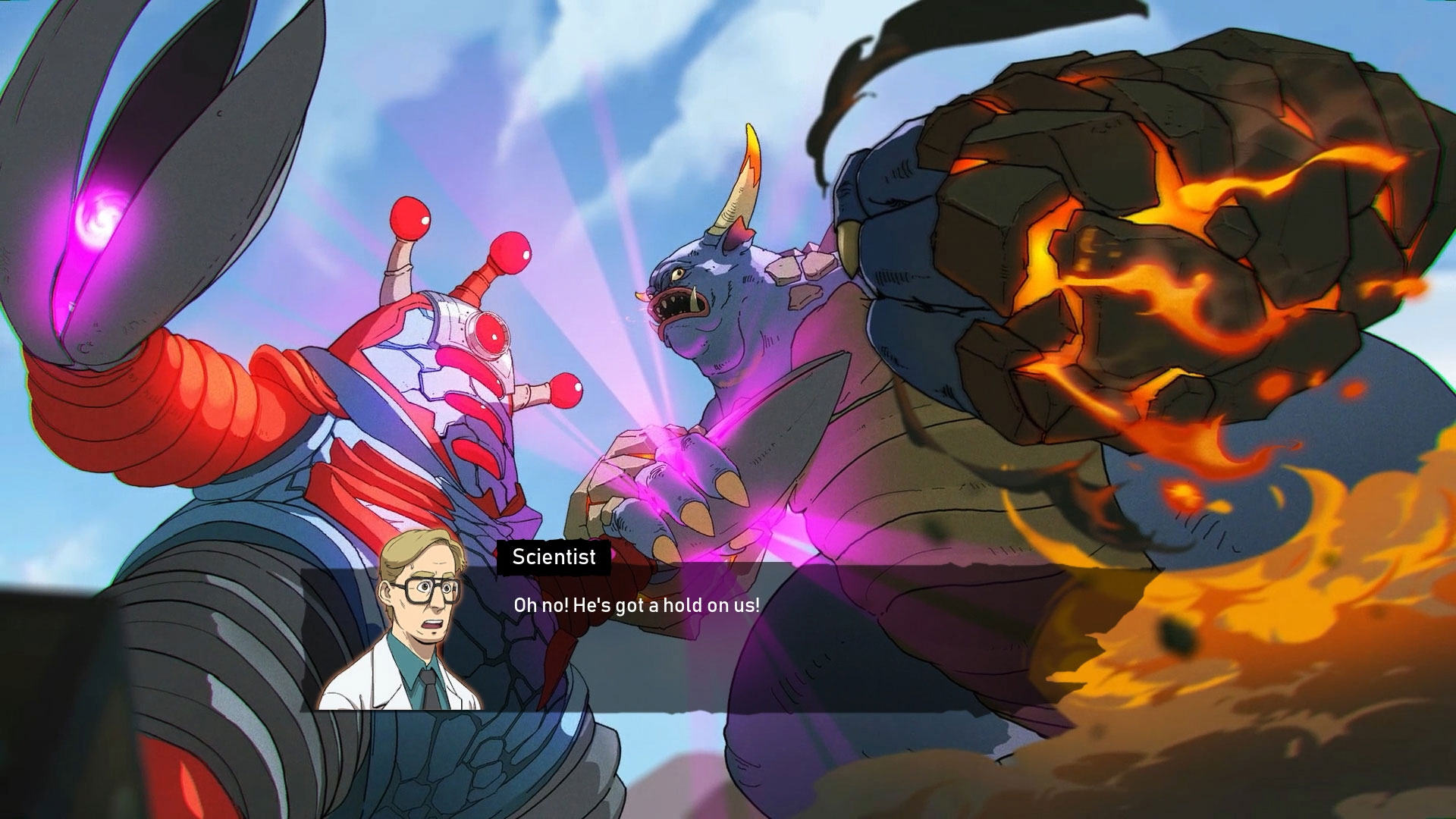 Gigabash-Story-Bildschirm