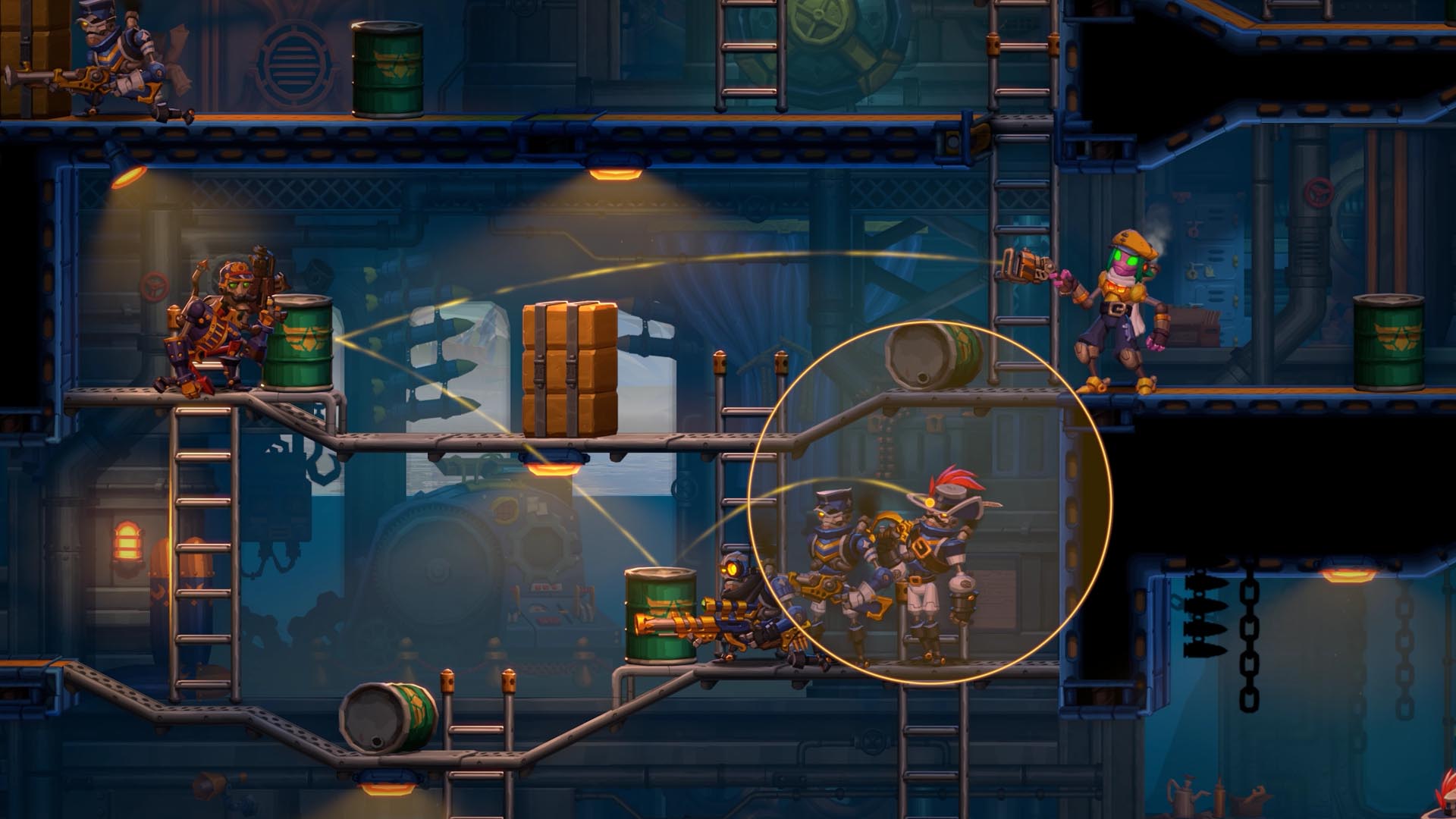 Screenshot von SteamWorld Heist II