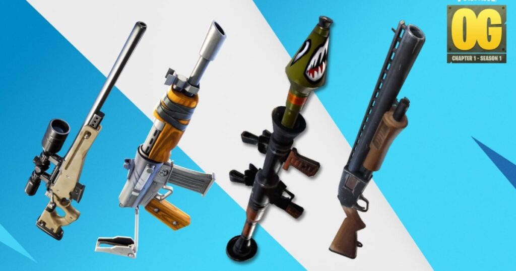 Rangliste der besten Waffen in Fortnite OG Kapitel 1, Staffel