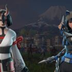Ein Fortnite -Fan präsentiert sein Pink Night Cosplay und die Schattenklinge Hoffnung Creo Gaming