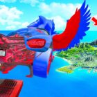 Selbst schrecklicher Sonic: Spektakulärer Sprung über der Stadt in GTA 5! Creo Gaming
