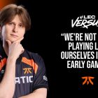Upset On The Reality Check: “[It's] Not A Performance We Should Be Proud Of.” - LEC Versus Week 3 Interview