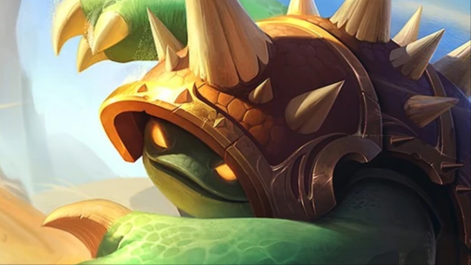 A screenshot featuring Rammus in League of Legends.