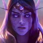 Blizzard entlässt einen WoW-Spielleiter, weil er seine Freunde bevorzugt, und die Community reagiert. A screencap of the World of Warcraft: Midnight Gamescom 2025 Opening Night Live cinematic trailer. A dark-haired elf looks toward the viewer, her face covered in a violet hue.